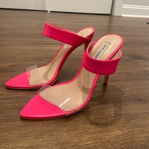 Steve Madden Pink Two Strap Heels (Never Worn)